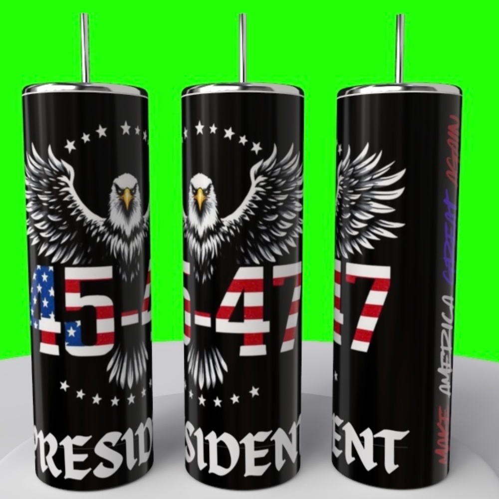 45-47TH PRESDIENT 20 OZ SUBLIMATED TUMBLER